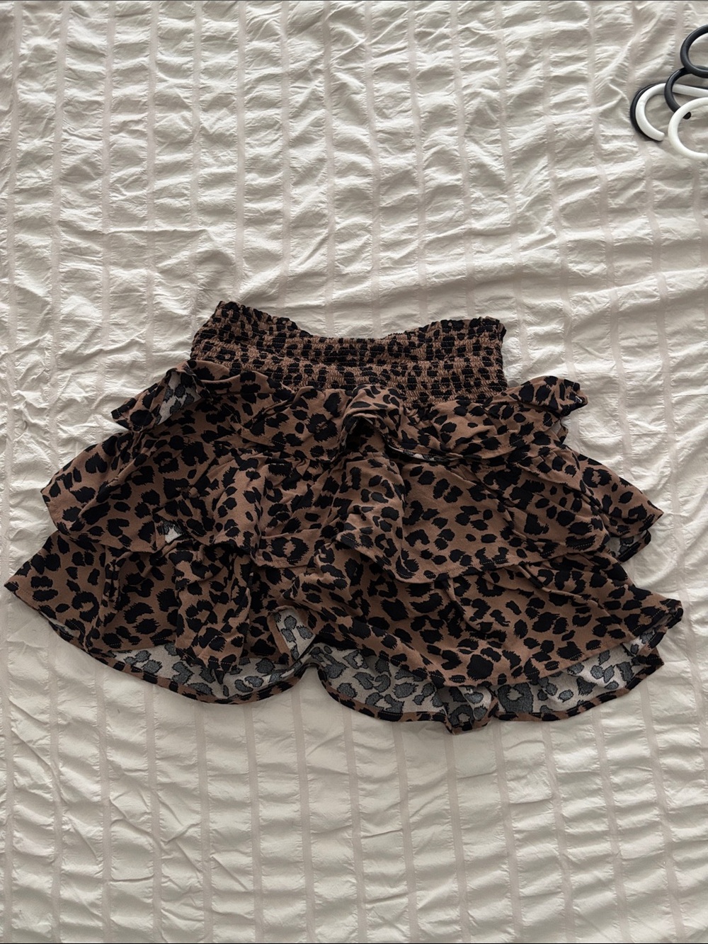 Y2K Brown and Black Leopard Print Mini Skirt
